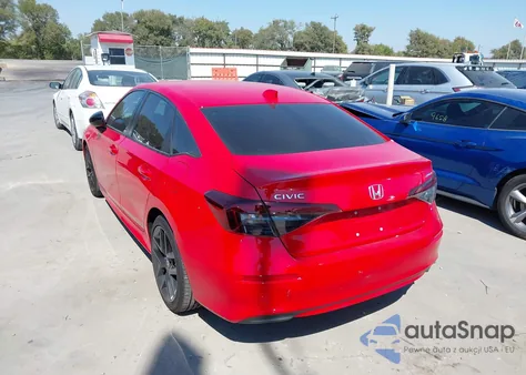 2025 Honda Civic Sport z USA, uszkodzony, nr VIN 2HGFE2F58SH586733